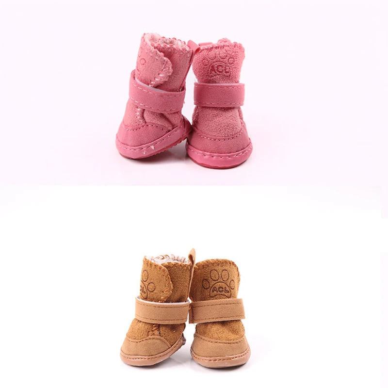 Winter Cozy Warm Dog Booties