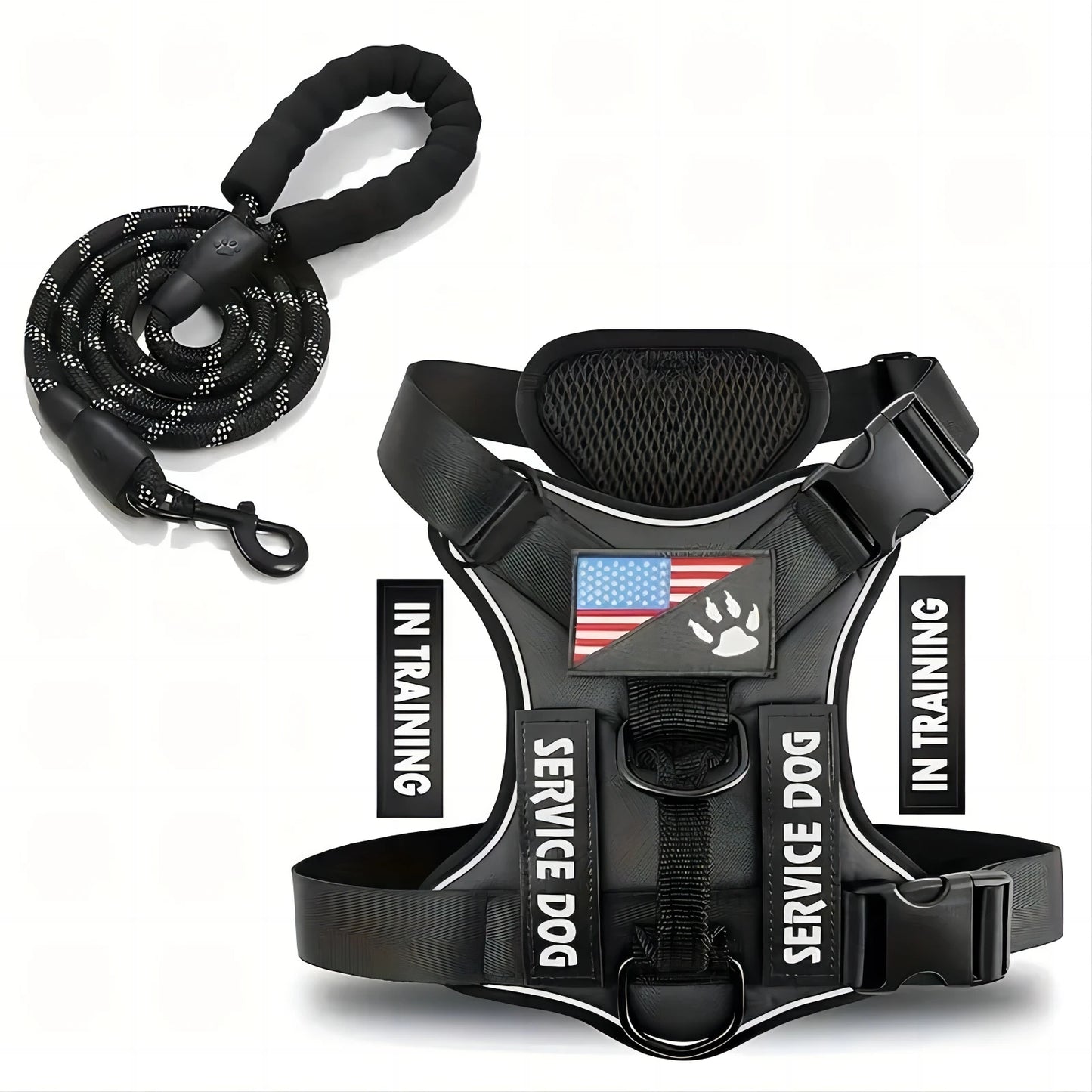 Reflective No-Pull Dog Harness Set