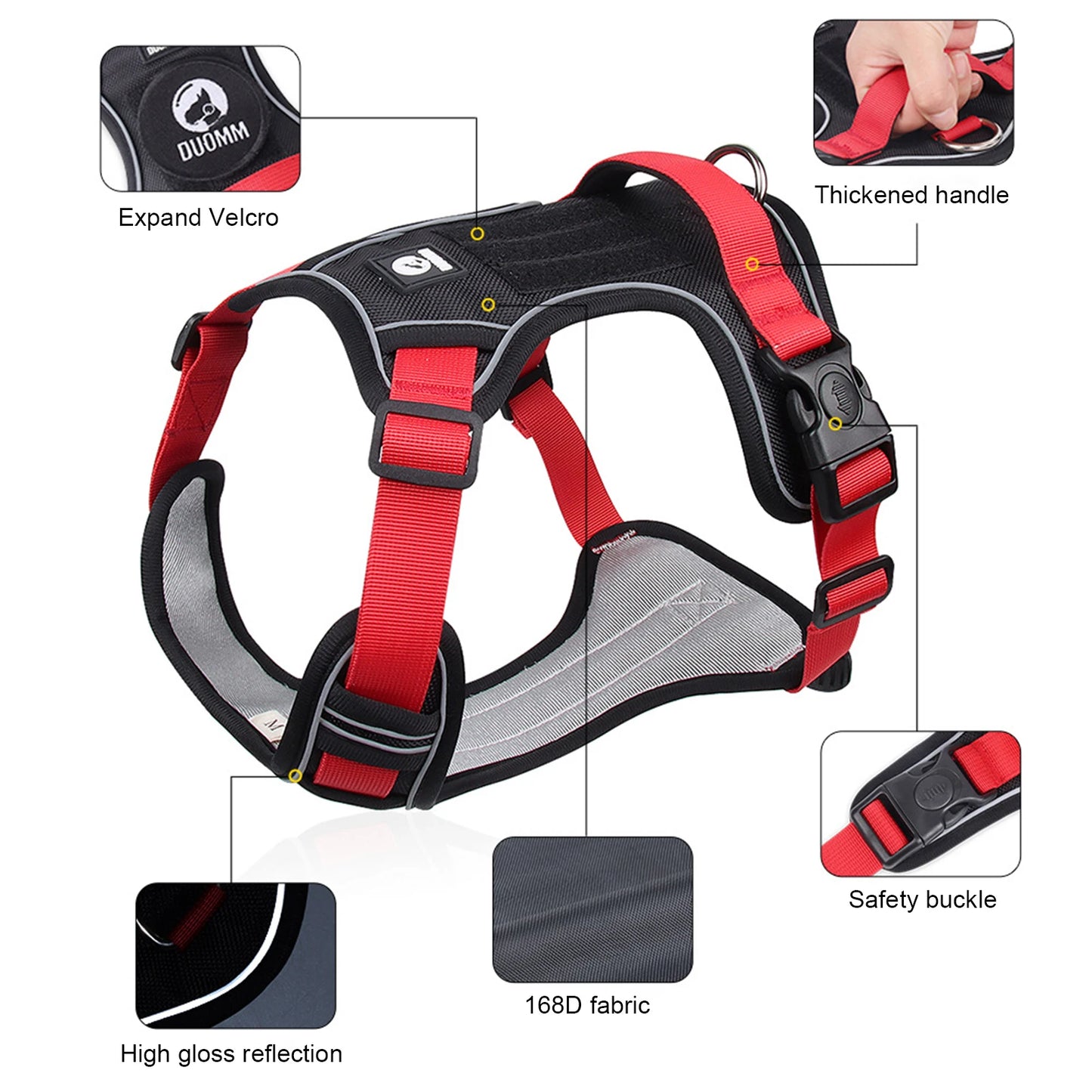 Reflective Vest Dog Harness