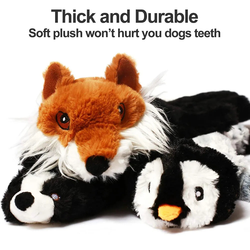 Squeaky Fun Plush Dog Toy
