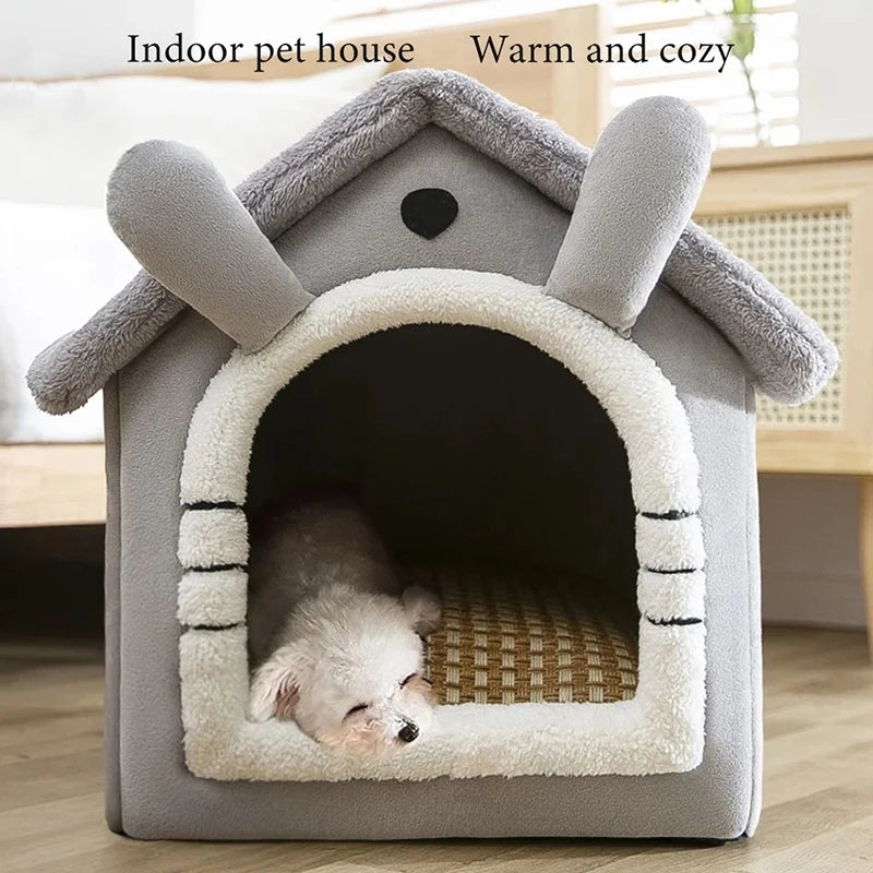 Cozy Dog Hut with Bed