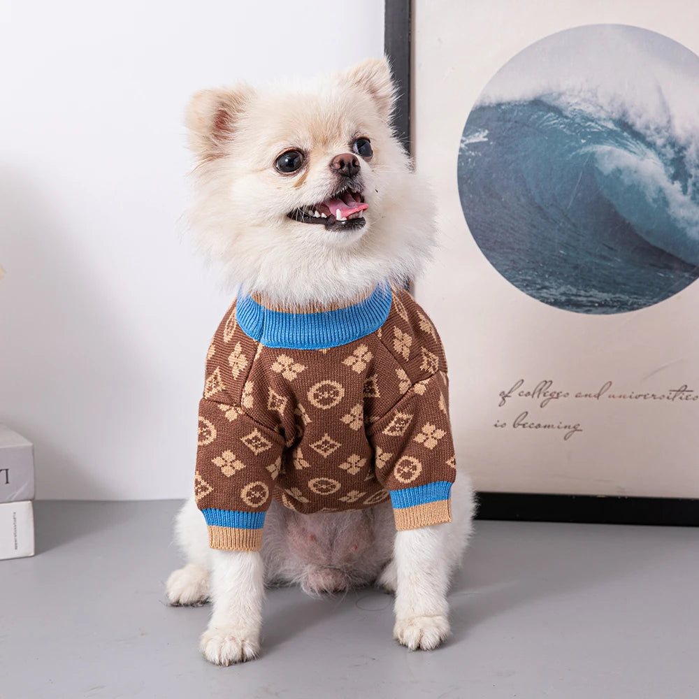 Louie Pup-ton Dog Sweater