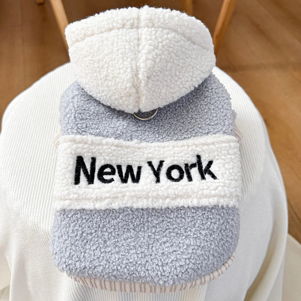 BerberFleece™ Hooded Small Dog Sweater with Buckle