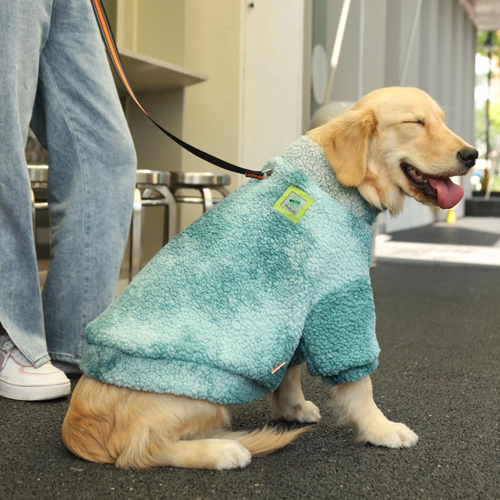 Windproof Lambs Wool Dog Jacket