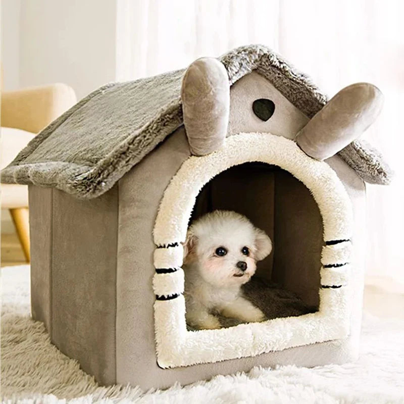 Cozy Dog Hut with Bed