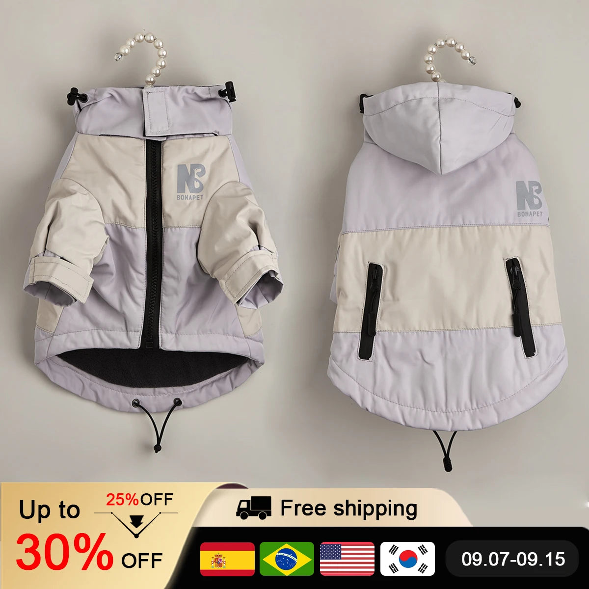HydroHood™ Waterproof Dog Jacket - Hooded Raincoat for Dogs