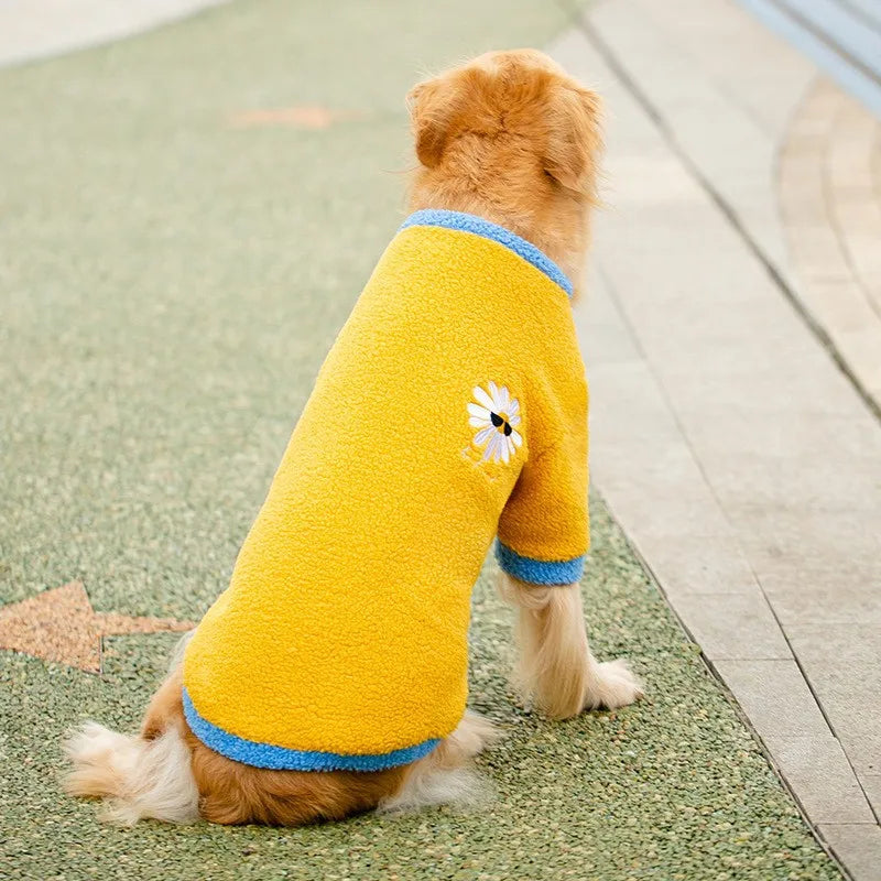 Delight Fleece Dog Hoodie for Large Breeds
