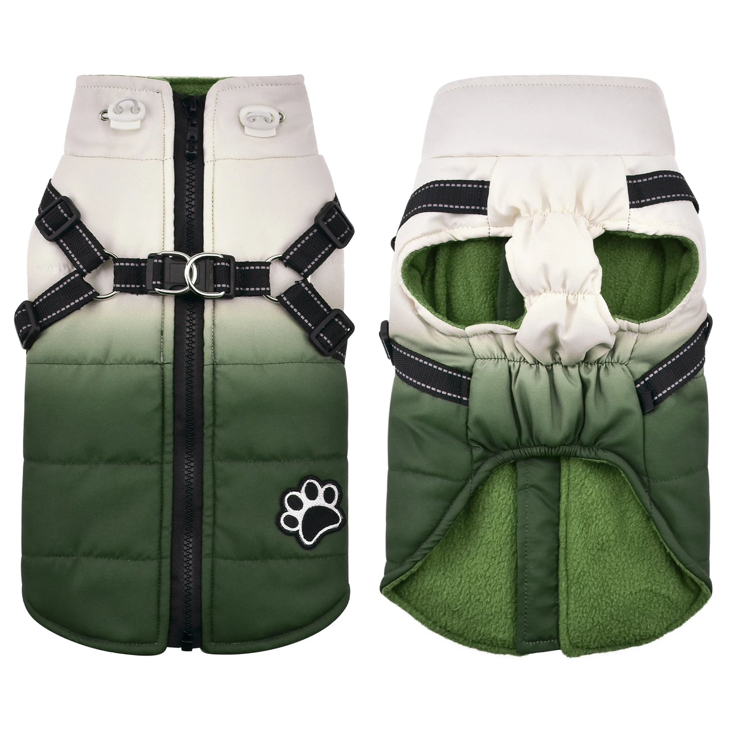 SnugPaws™ Winter Dog Jacket with Built-in Harness - Waterproof Dog Coat