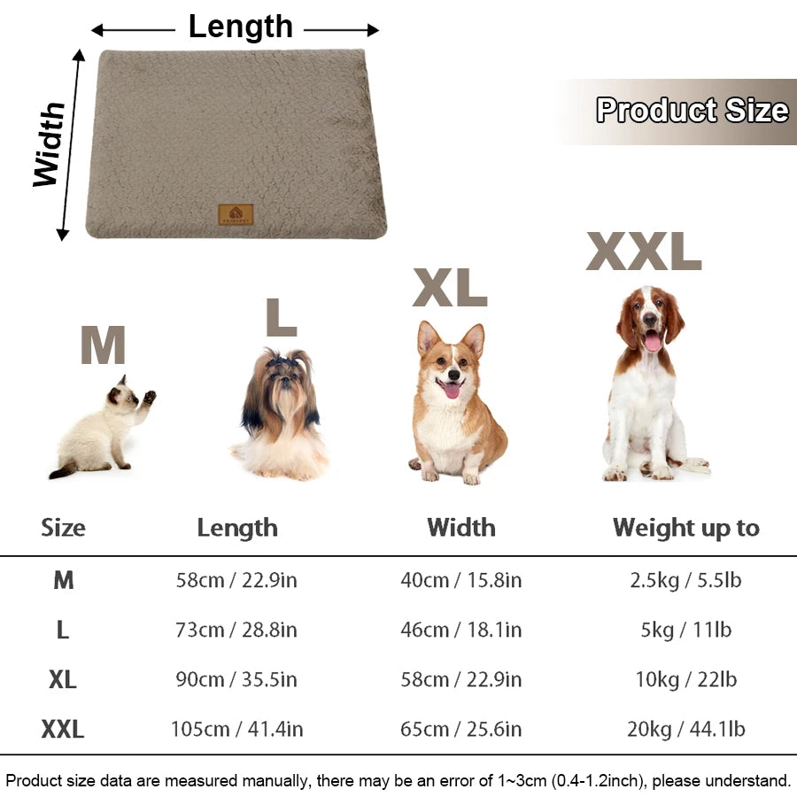 Cozy Mat Plush Bed for Small Dogs