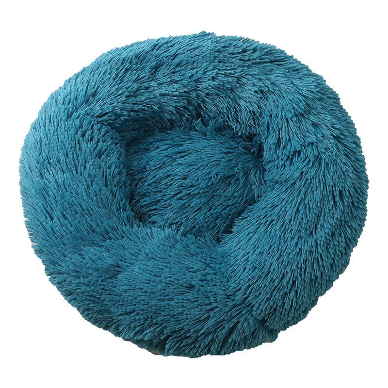 CuddleNest Plush Donut Dog Bed