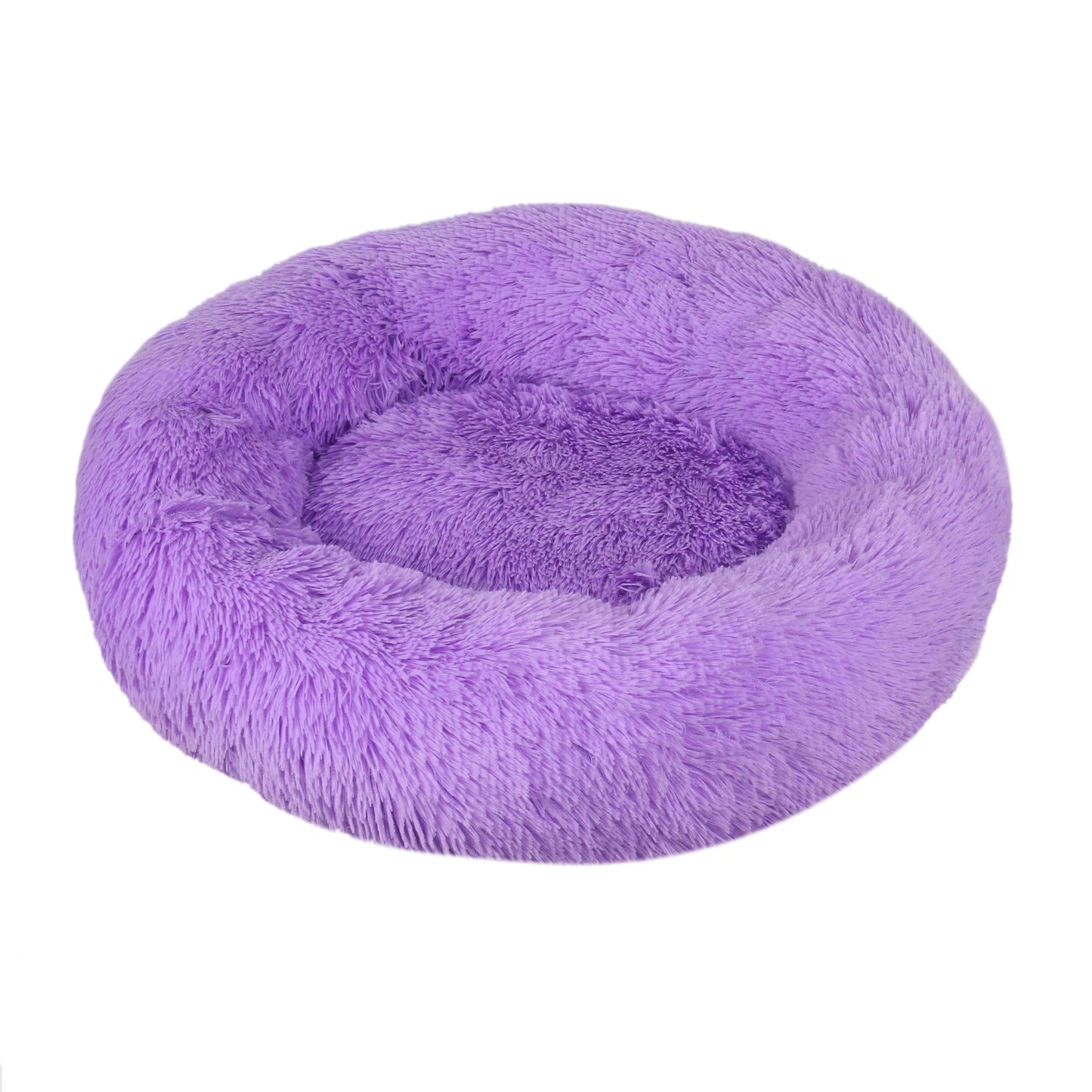 CuddleNest Plush Donut Dog Bed