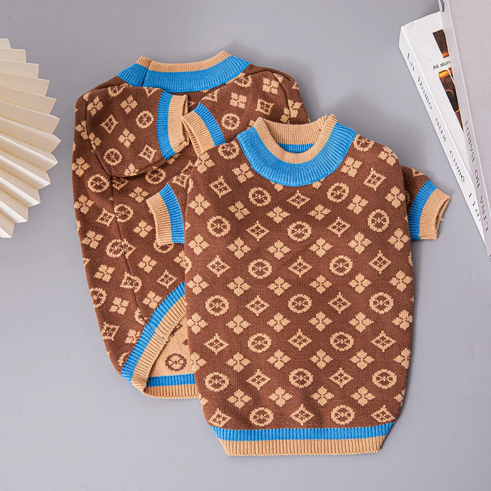 Louie Pup-ton Dog Sweater