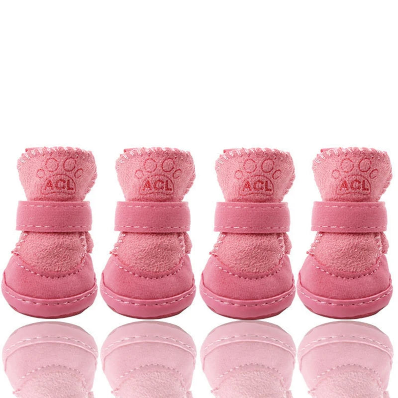 Winter Cozy Warm Dog Booties