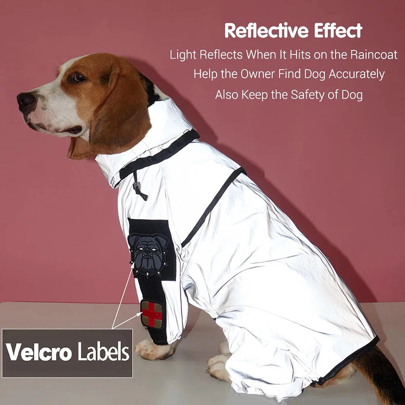 ShineGuard™ Reflective Dog Coat - Waterproof & Sunscreen Outdoor Jacket