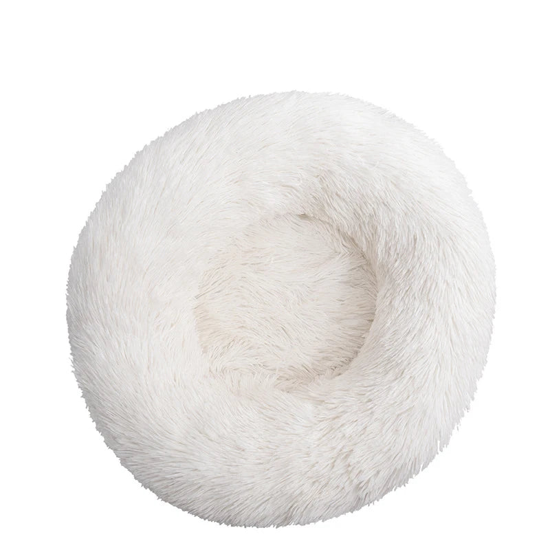 CuddleNest Plush Donut Dog Bed