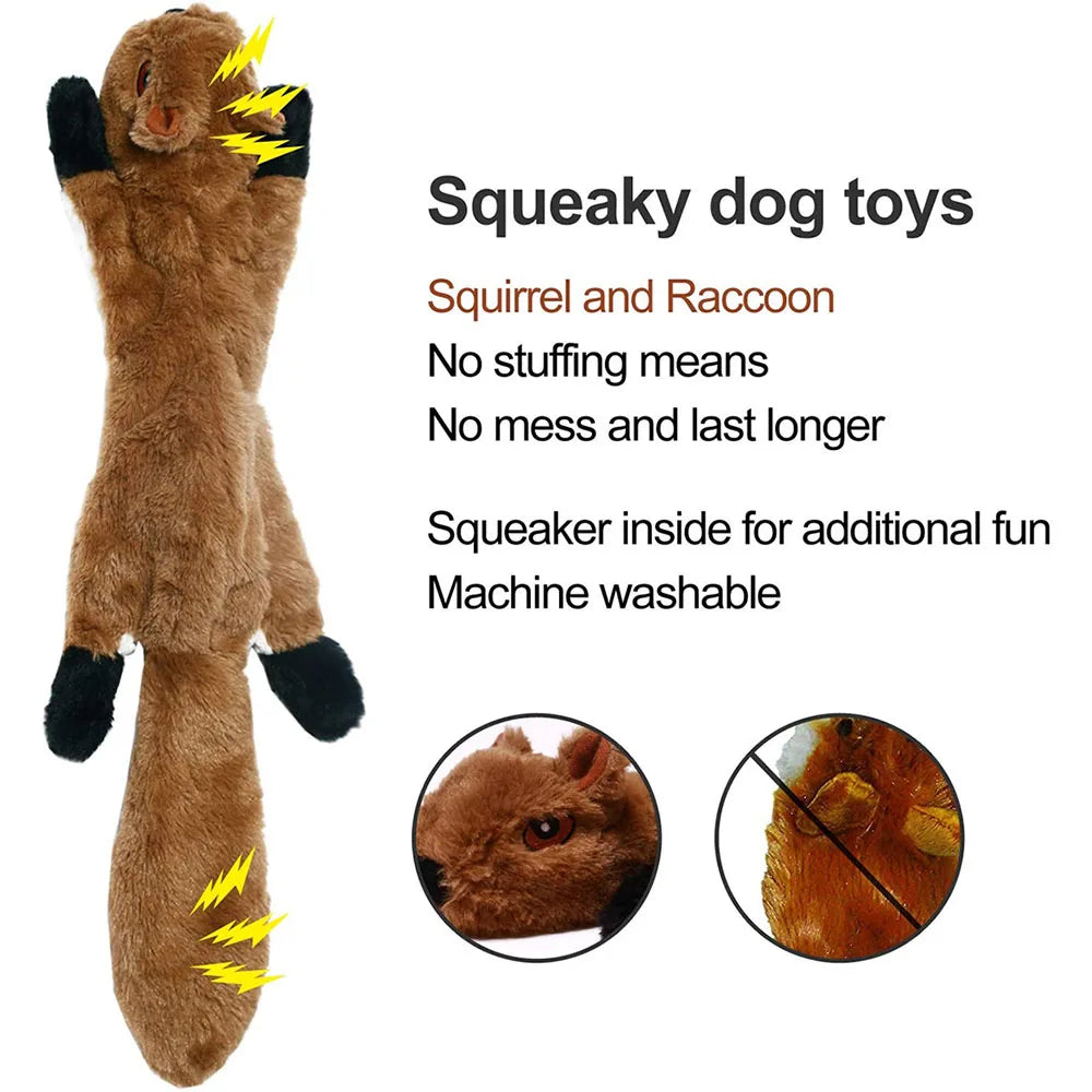 Squeaky Fun Plush Dog Toy