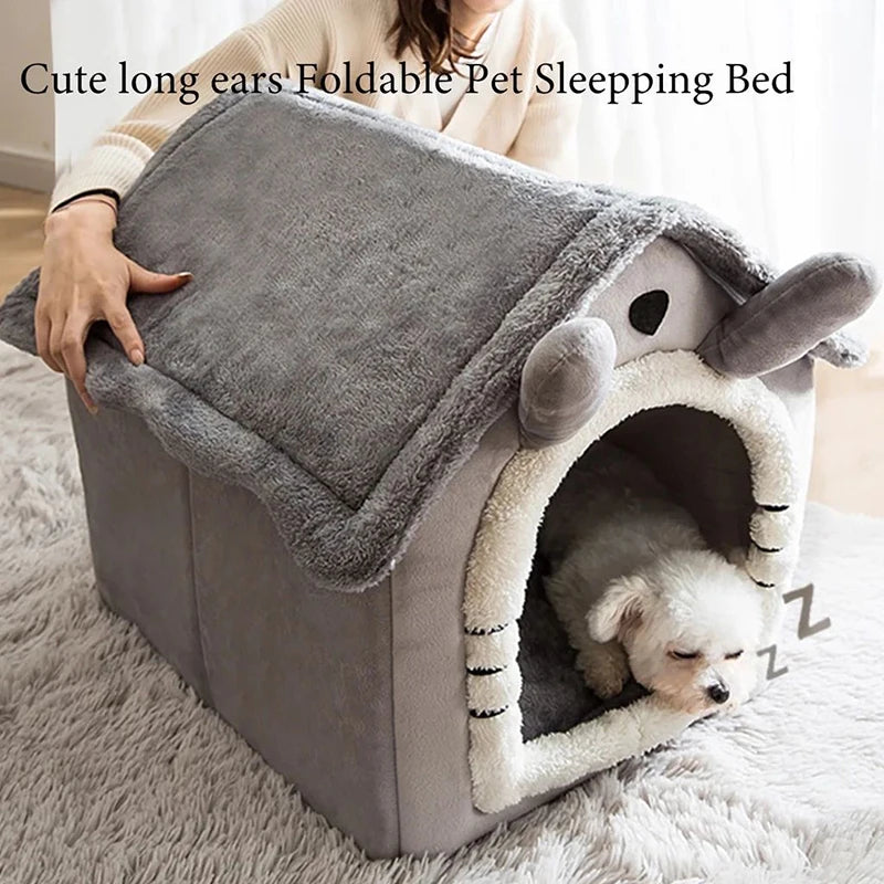 Cozy Dog Hut with Bed