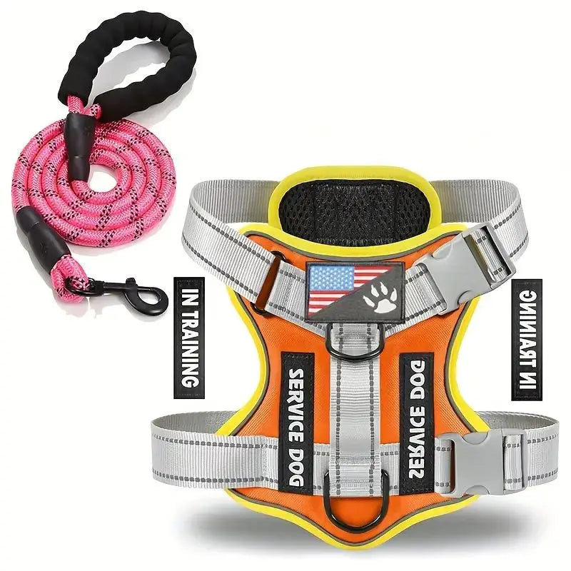 Reflective No-Pull Dog Harness Set