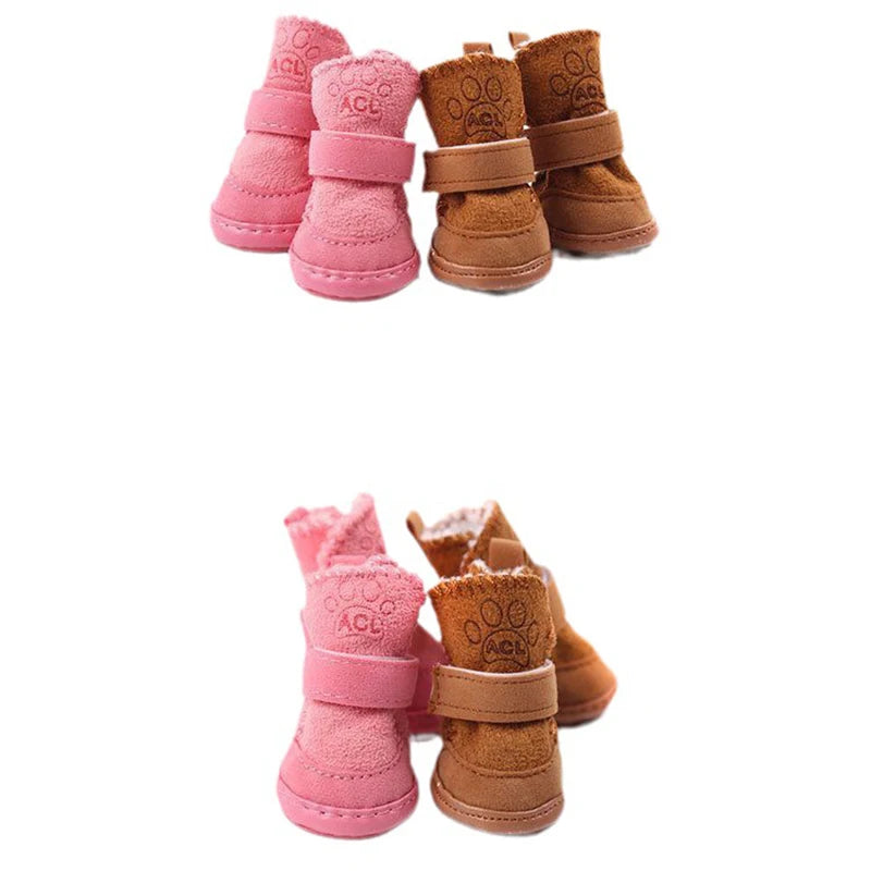 Winter Cozy Warm Dog Booties
