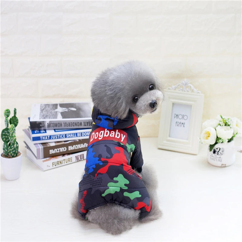 FleeceGuard™ Winter Dog Jacket - Warm Waterproof Jumpsuit for Small Dogs