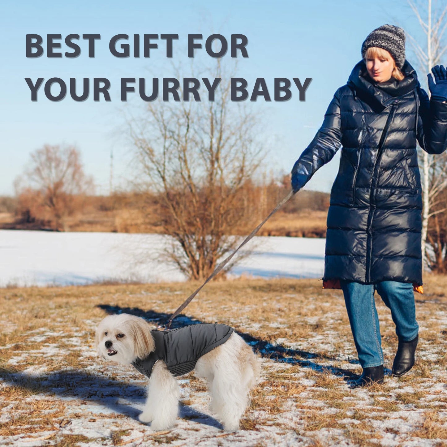 ChillShield™ Winter Dog Coat with Zipper - Windproof Jacket