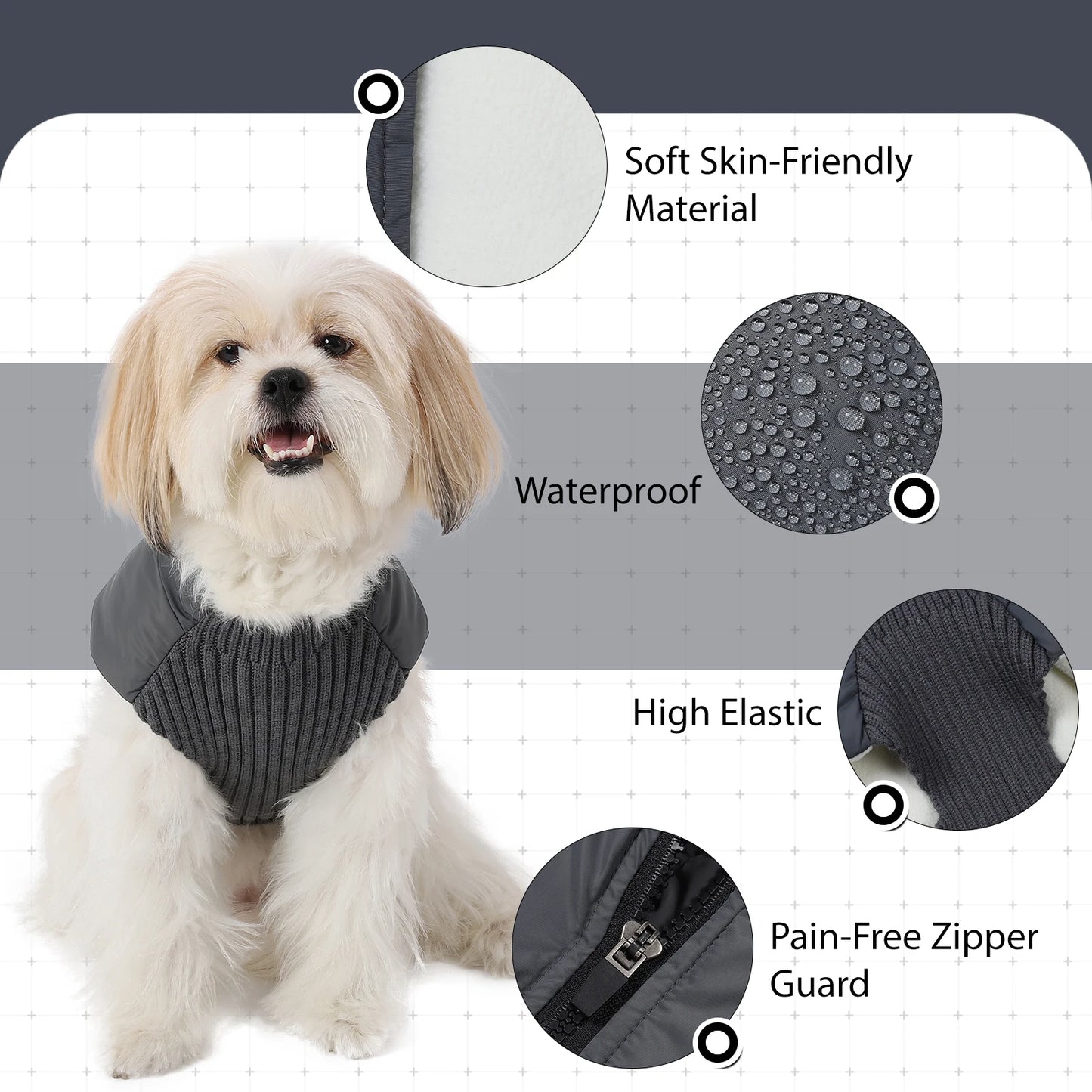 ChillShield™ Winter Dog Coat with Zipper - Windproof Jacket