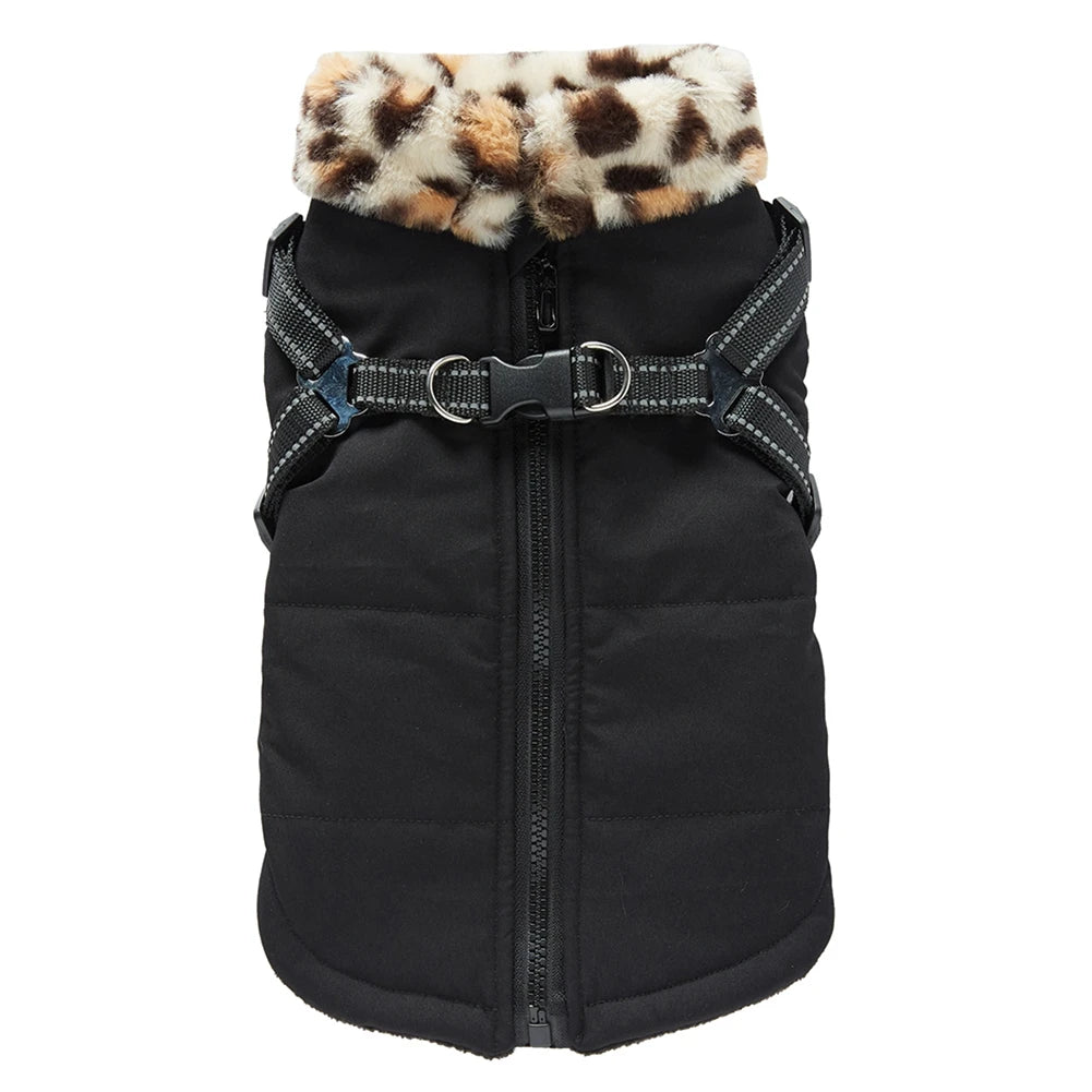 HarnessedWarmth™ Dog Jacket Vest - Winter Coat with Built-in Harness