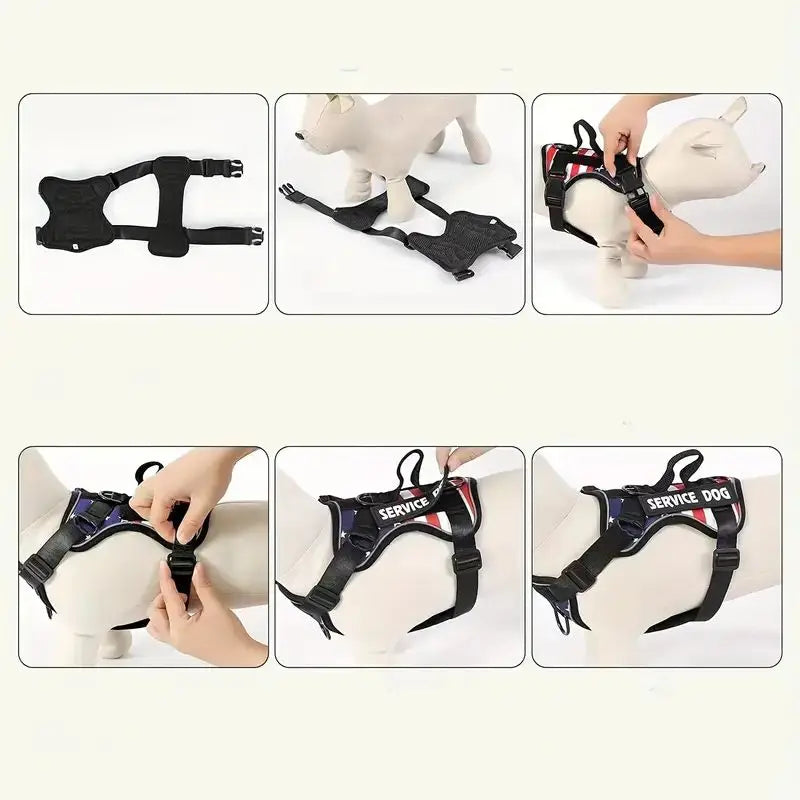 Reflective No-Pull Dog Harness Set