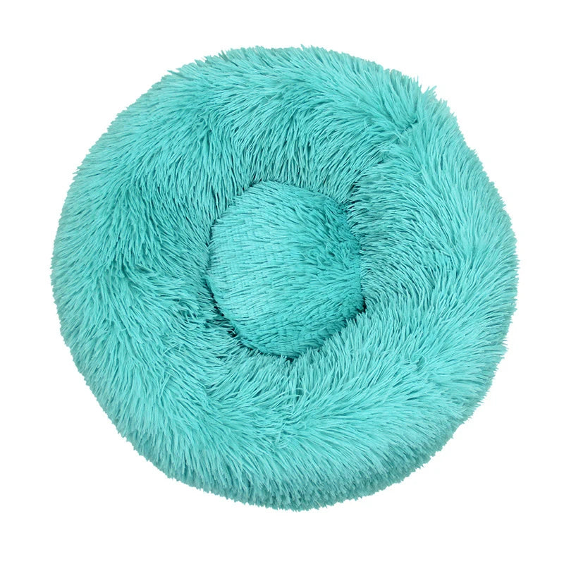 CuddleNest Plush Donut Dog Bed