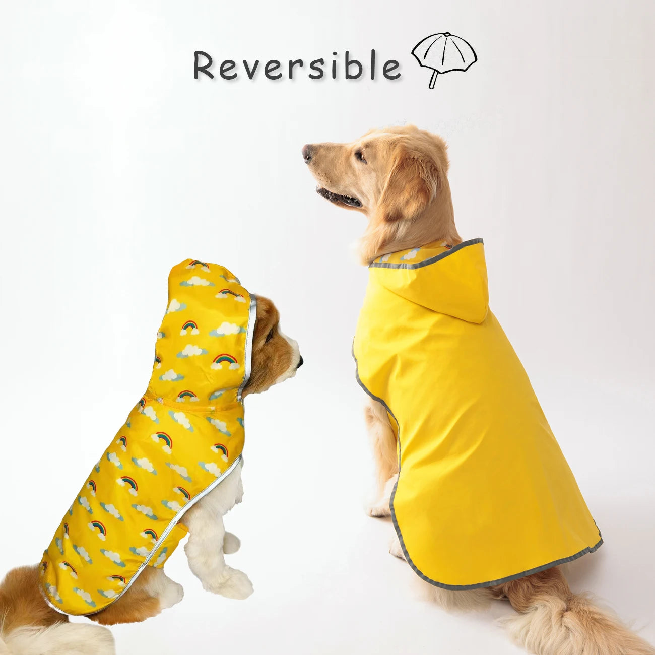 SunnyPaws Double-Layer Dog Raincoat