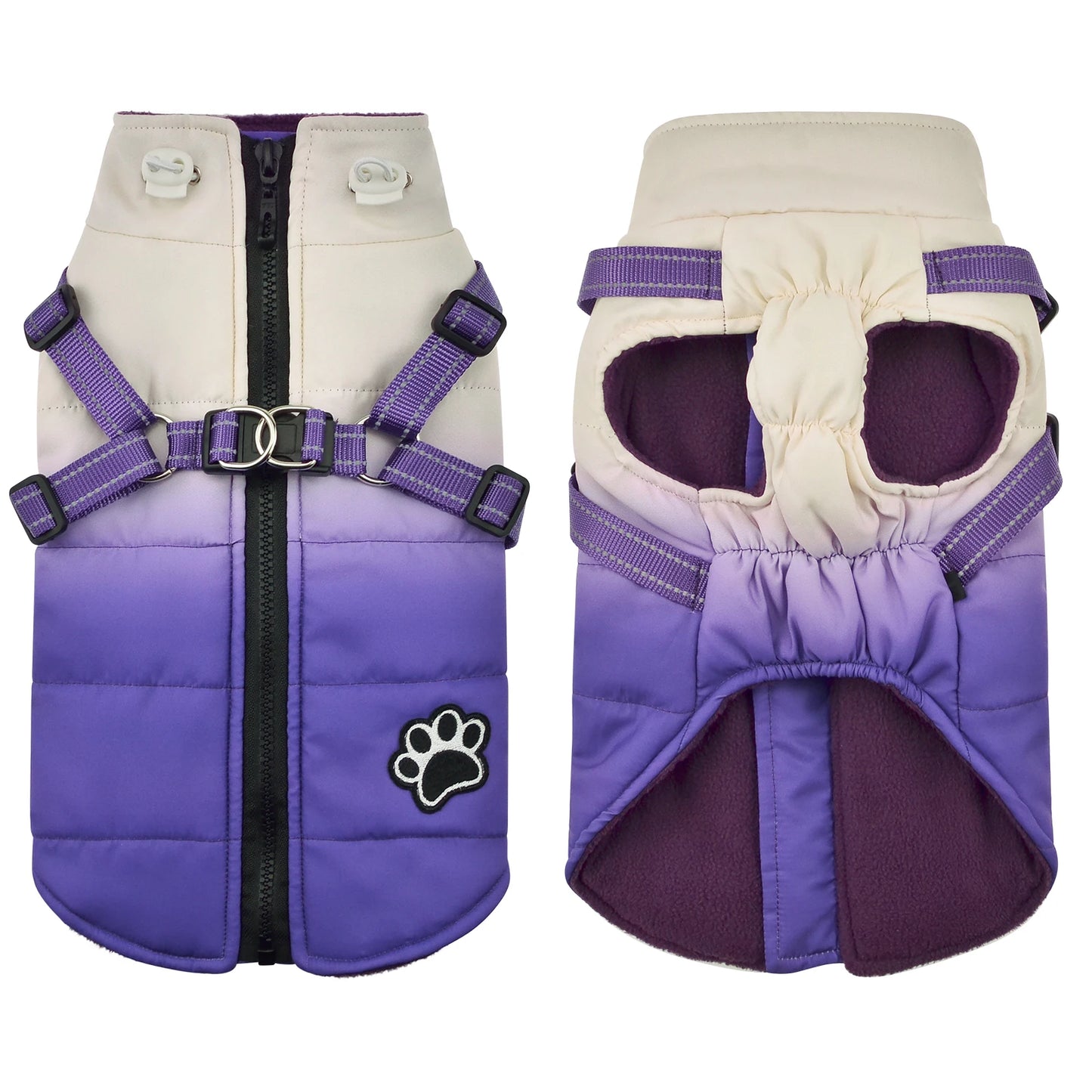 SnugPaws™ Winter Dog Jacket with Built-in Harness - Waterproof Dog Coat