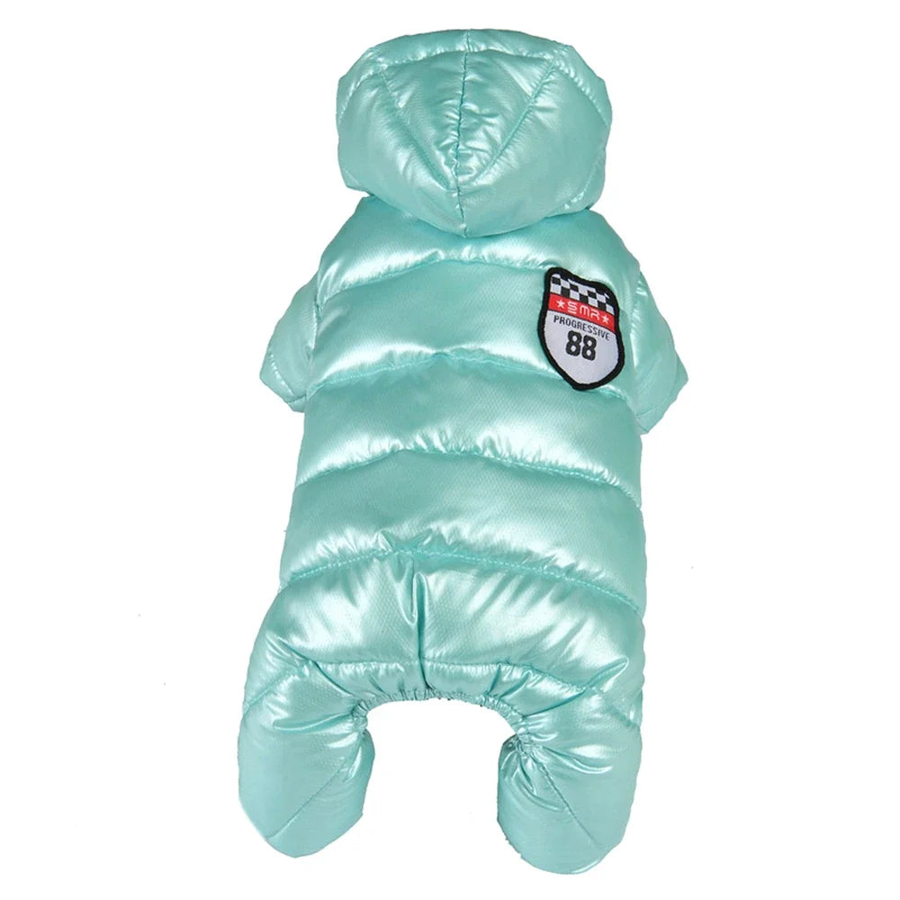 Waterproof Winter Jumpsuit for Small Dogs - Warm Hooded Coat