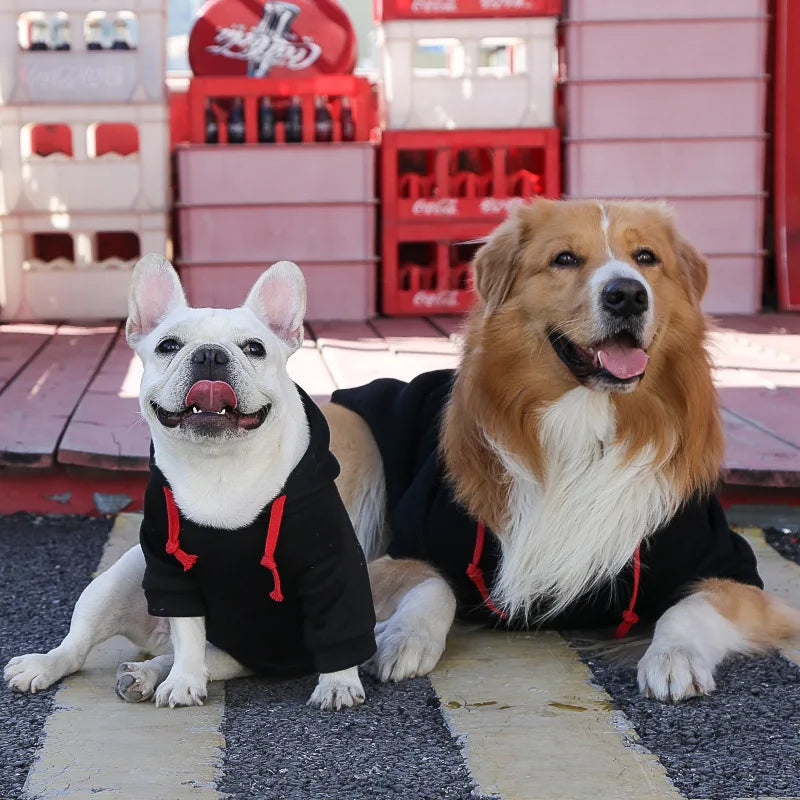 Cozy Canine Fleece Dog Hoodie Heart/Paw