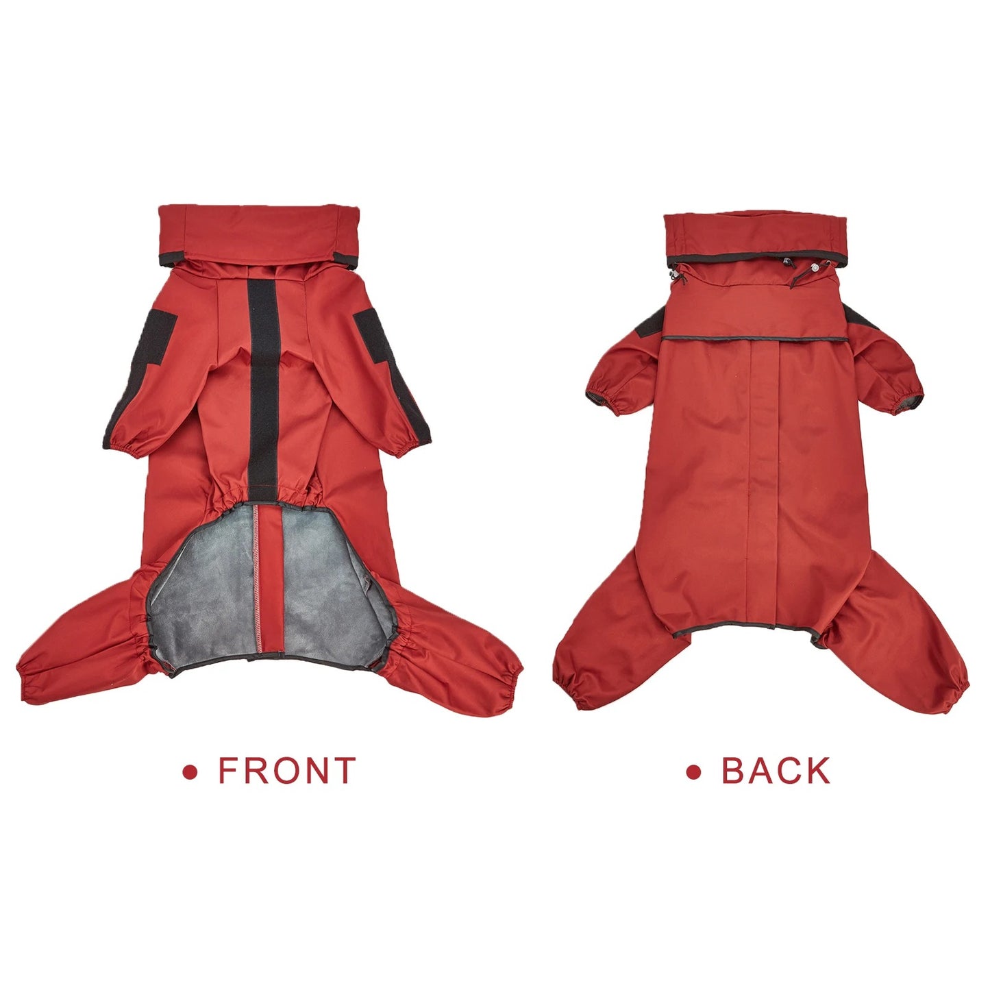 FrostFit™ Waterproof Dog Ski Suit Jacket- Warm Fleece-Lined Winter Jumpsuit