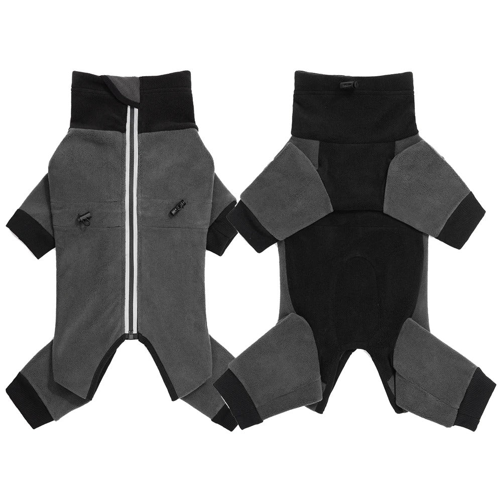 CozyCore™ Fleece Dog Overalls - Warm Winter Jumpsuit