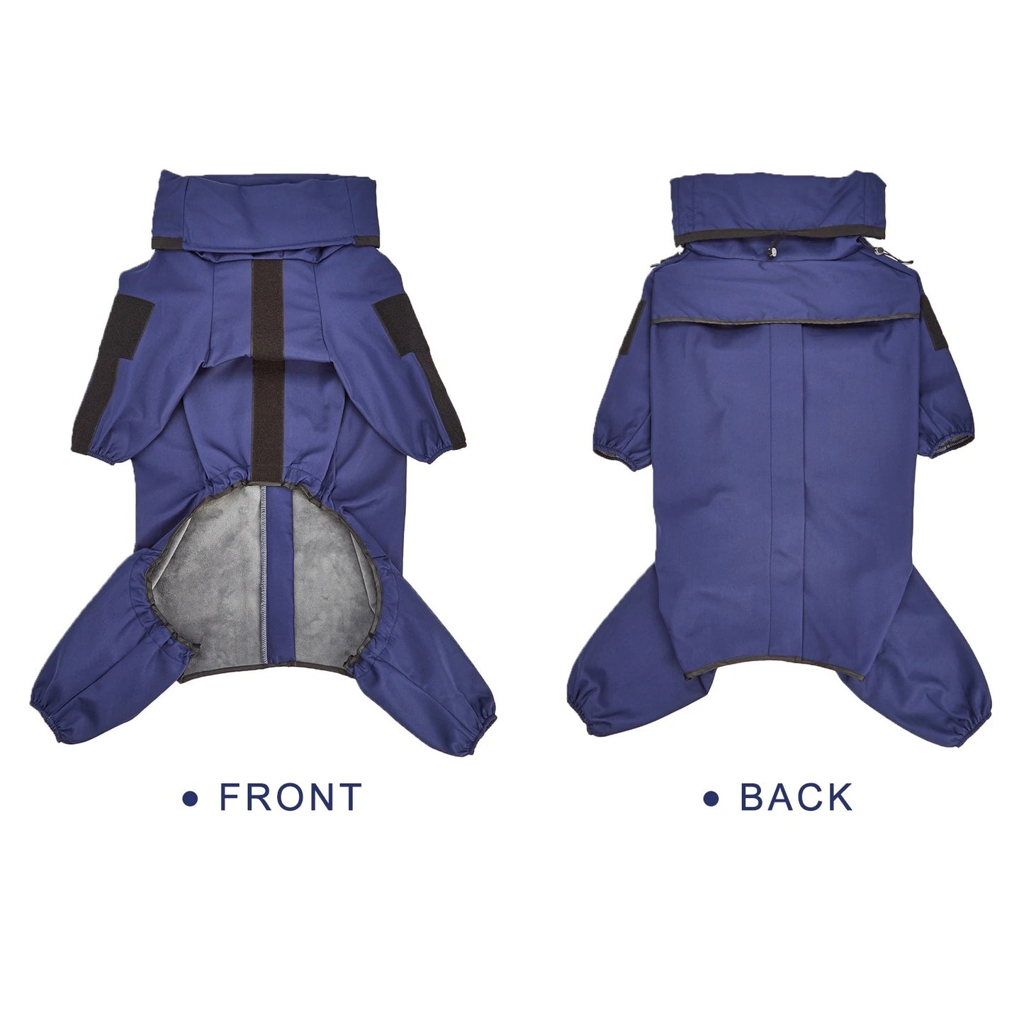 FrostFit™ Waterproof Dog Ski Suit Jacket- Warm Fleece-Lined Winter Jumpsuit