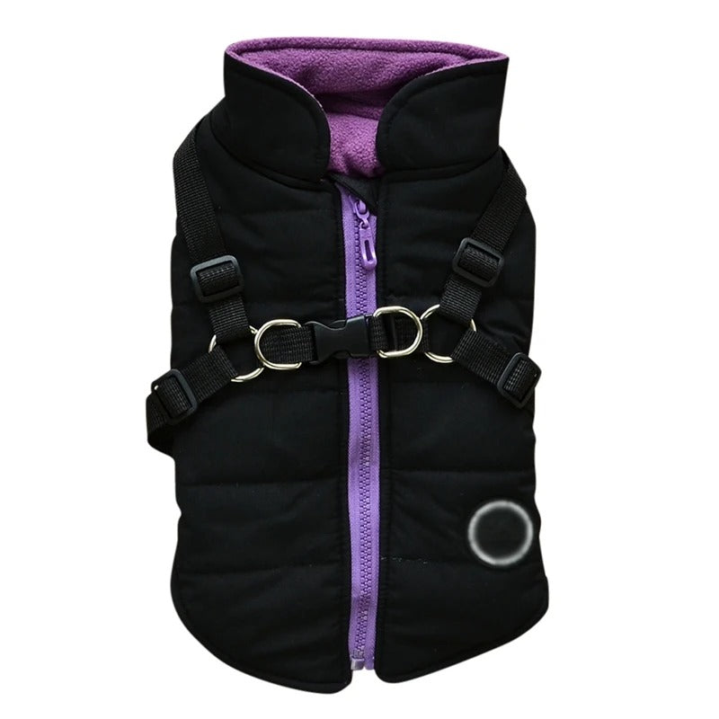 DualFit™ 2-in-1 Dog Jacket with Harness - Waterproof Winter Dog Coat