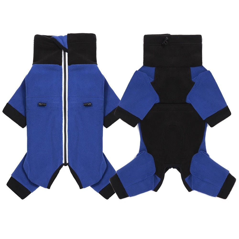 CozyCore™ Fleece Dog Overalls - Warm Winter Jumpsuit