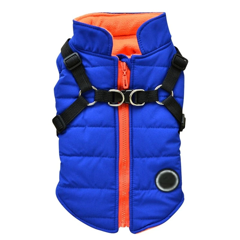 DualFit™ 2-in-1 Dog Jacket with Harness - Waterproof Winter Dog Coat