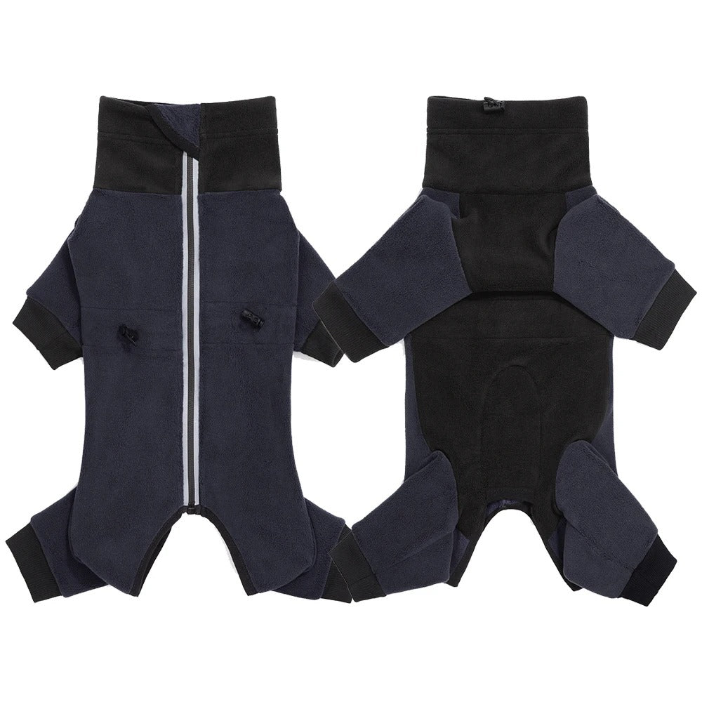 CozyCore™ Fleece Dog Overalls - Warm Winter Jumpsuit