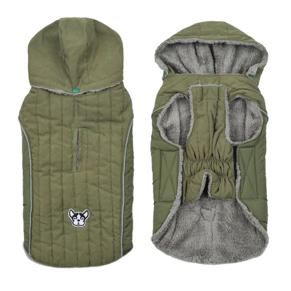ArcticCozy™ Reflective Dog Jacket - Warm Quilted Winter Coat