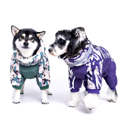 SnowPuff™ Waterproof Dog Coat - Fully-Closed Belly Winter Snowsuit