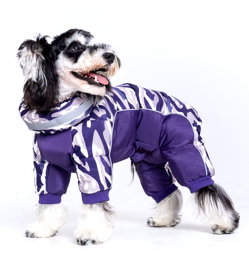 SnowPuff™ Waterproof Dog Coat - Fully-Closed Belly Winter Snowsuit