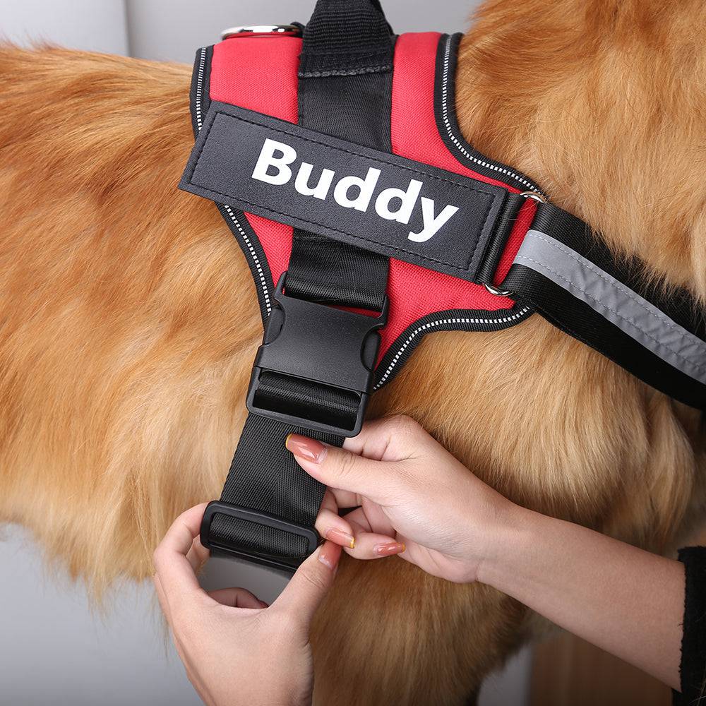 Personalized No-Pull Reflective  Dog Harness