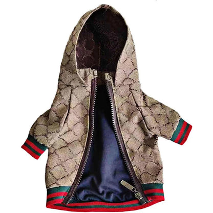 Poochi Luxury Winter Dog Jacket Hoodie