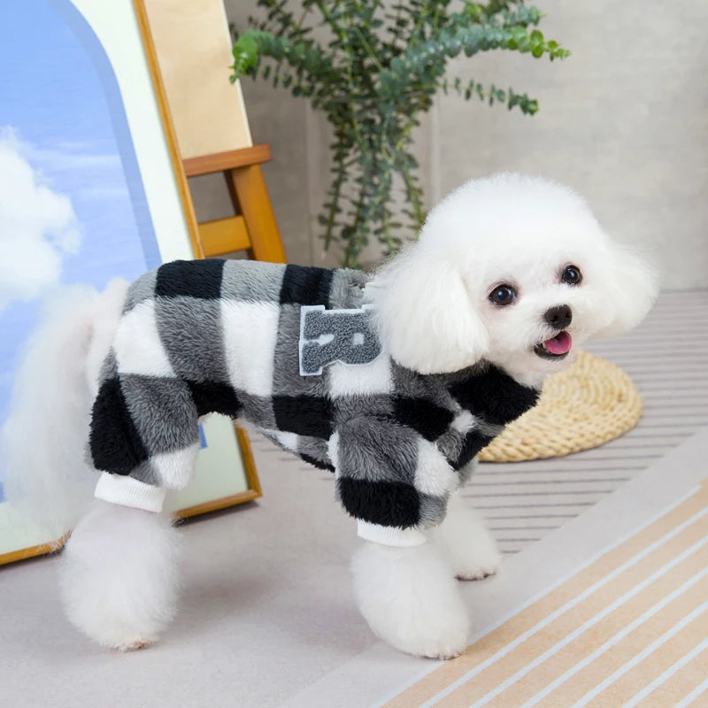 SnuggleSuit™ Winter Dog Jumpsuit - Warm Pajama for Small & Medium Dogs