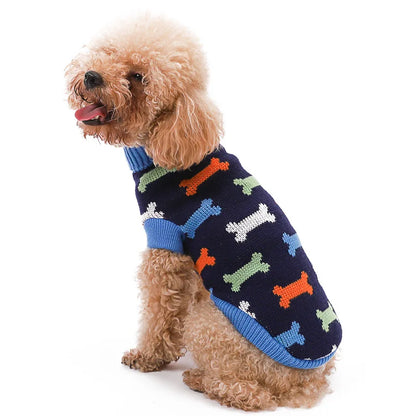 Warm Knitted Dog Sweater - Winter Clothes for Small & Medium Dogs