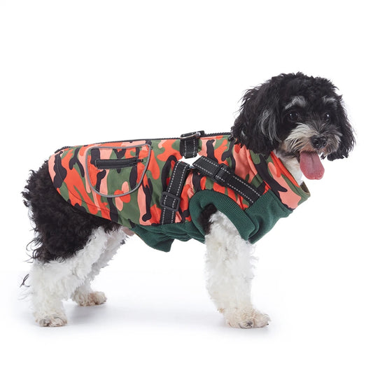 HarnessedWarmth™ Dog Jacket Vest - Winter Coat with Built-in Harness