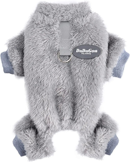 ThermaVelvet™ Dog Pajamas - Winter Jumpsuit for Small Dogs