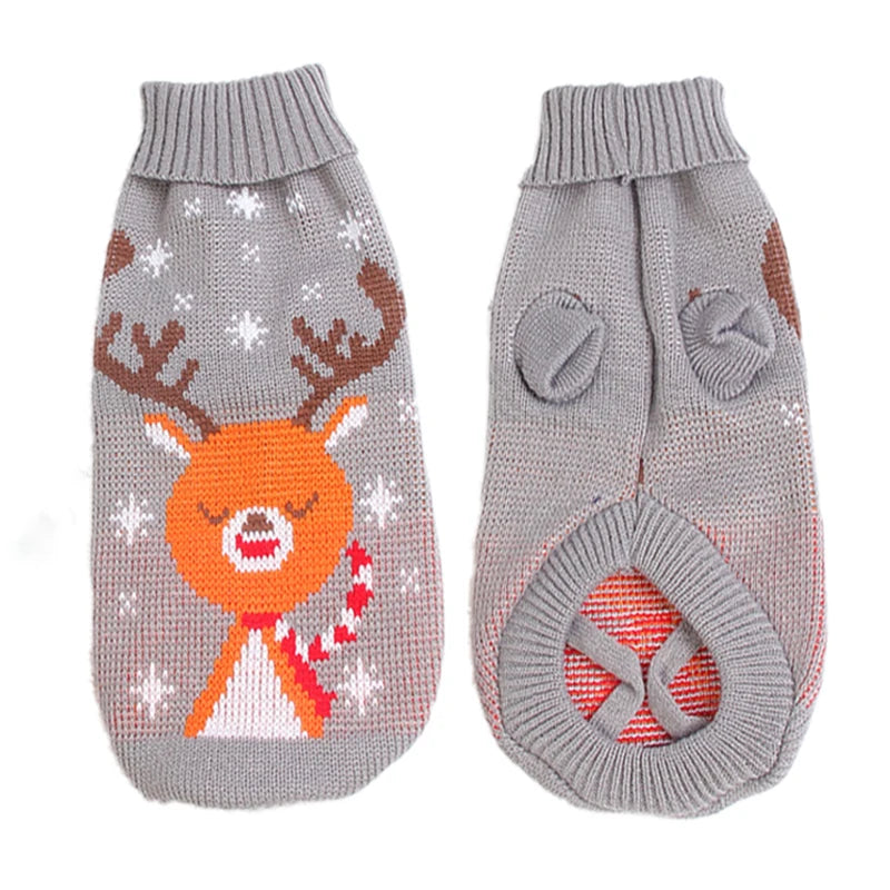 Warm Knitted Dog Sweater - Winter Clothes for Small & Medium Dogs